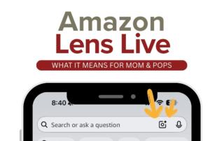 cell phone with Amazon Lens Live